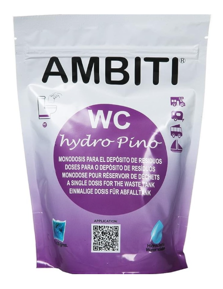 Ambiti WC Hydro Pino – Monodosis WC Químico 15 uds | Aditivo Biodegradable Camper