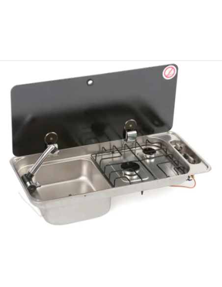 Cocina Fregadero CAN 2 fuegos FL1402