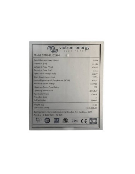 PLACA SOLAR VICTRON 215W 24V