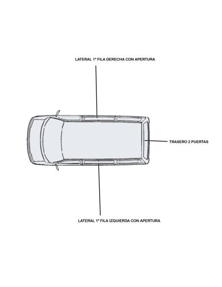 Cristal Ducato desde 2006 1º Fila izquierda CON APERTURA
