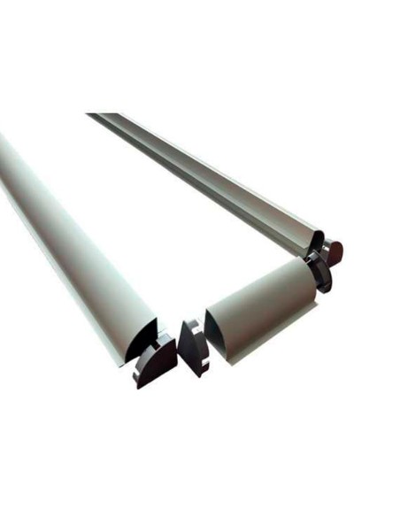 Soportes longitudinales para panel solar hasta 450W con tapetas