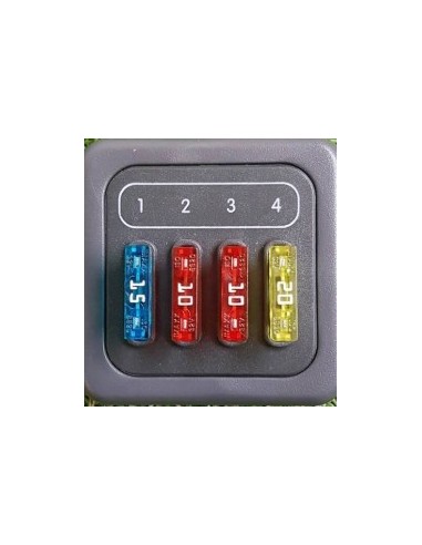 Módulo portafusibles CBE de 4 vías con marco...