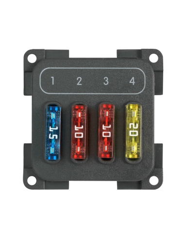 Módulo portafusibles CBE de 4 vías con marco...