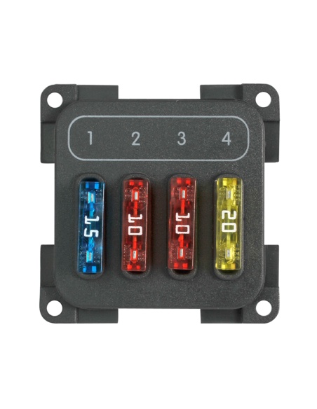 Módulo portafusibles CBE de 4 vías con marco incluido