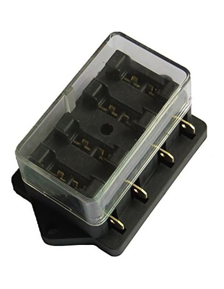 Caja portafusibles de 4 vías compatible UNIFUS para 12V