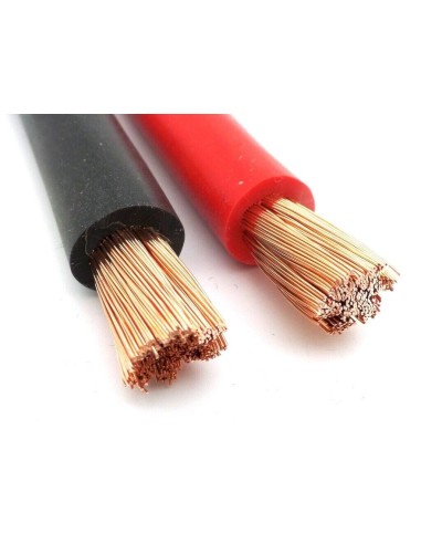 Cable eléctrico flexible 25 mm² rojo o negro –...