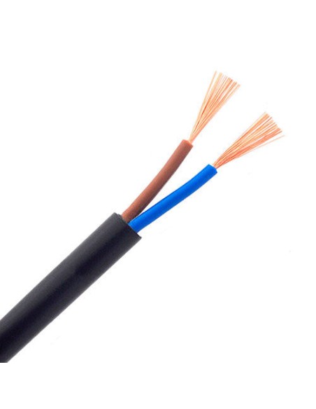Manguera Cable eléctrico RV-K 2x1,5 mm² y 2x2,5 mm² negro – Precio por metro