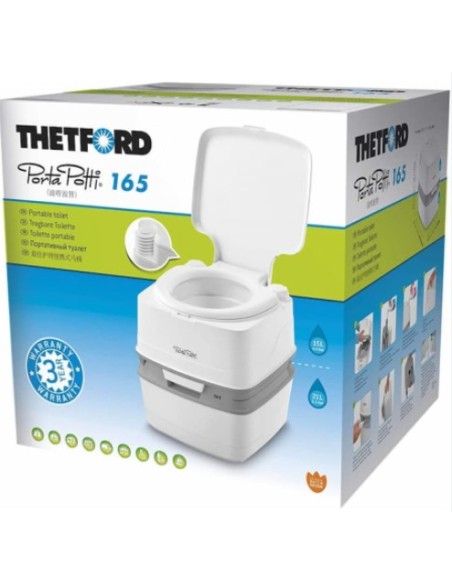 Porta Potti Thetford Qube 165 portátil para camper y autocaravana