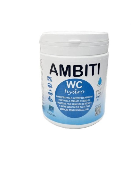 Ambiti WC Hydro – Monodosis para WC químico (25 dosis)