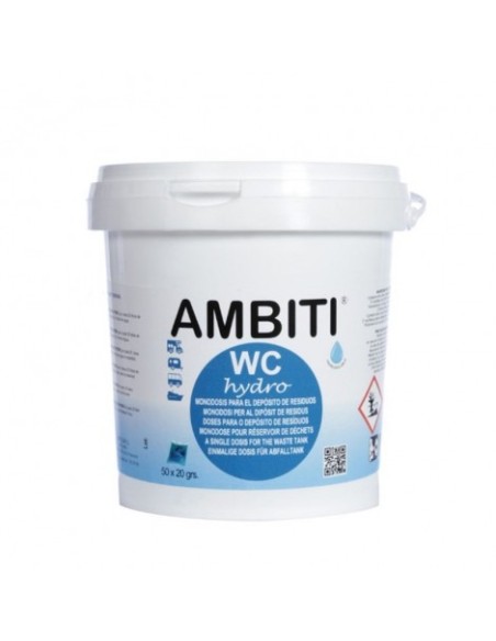 Ambiti Hydro Plus 50 Monodosis – Aditivo WC Químico para Camper y Autocaravana