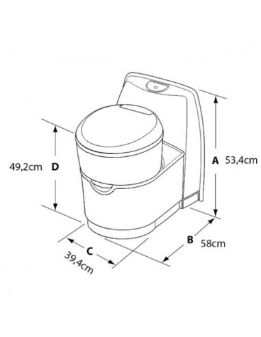 WC Thetford C223 CS con Consola – Inodoro...