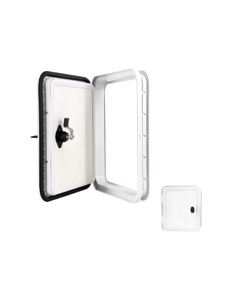 Portón de Servicio para WC – Blanco o Negro | Autocaravana y Camper