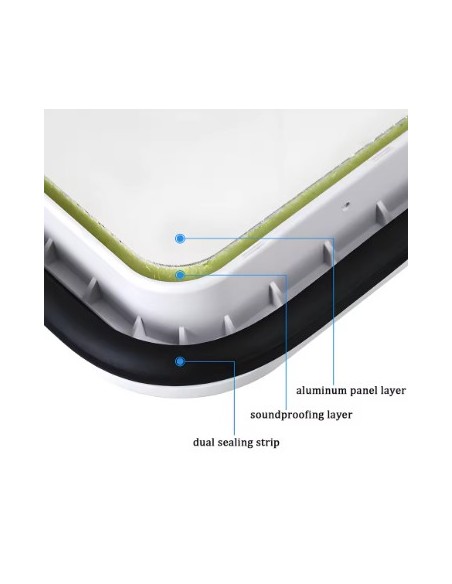 Portón de Servicio para WC – Blanco o Negro | Autocaravana y Camper