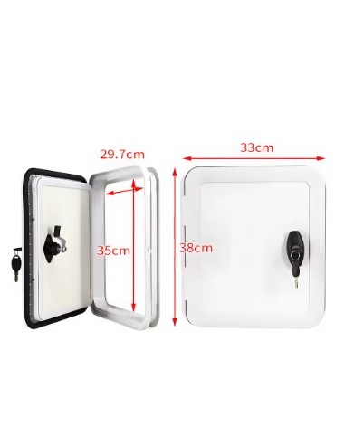 Portón de Servicio para WC – Blanco o Negro |...