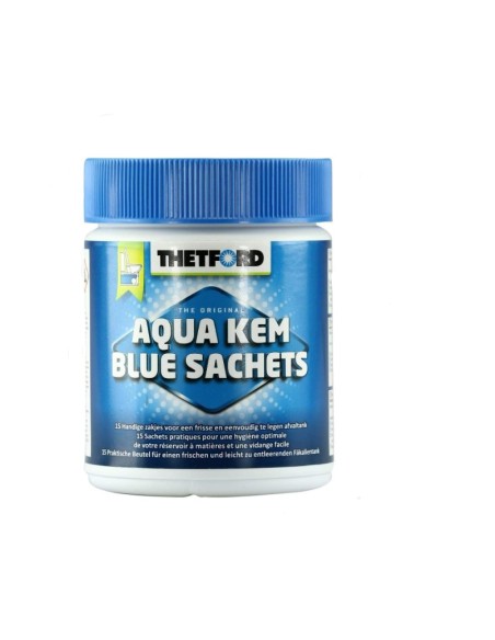 Thetford Aqua Kem Blue Pastillas 15 uds | Aditivo WC Químico para Autocaravana y Camper