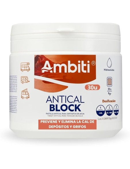 Ambiti Antical Block – Tabletas Antical para Circuitos de Agua