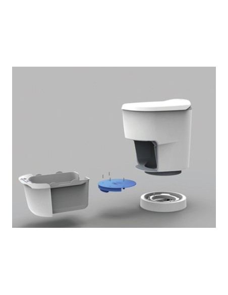 WC Eléctrico Seco Clesana C1 – Sin Agua ni Químicos | Base Redonda