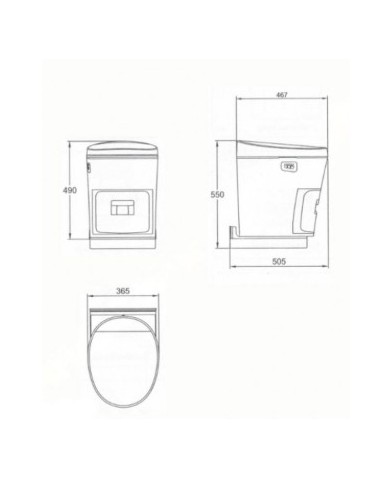 WC Patuano Excellence 12V – Inodoro sin Agua...